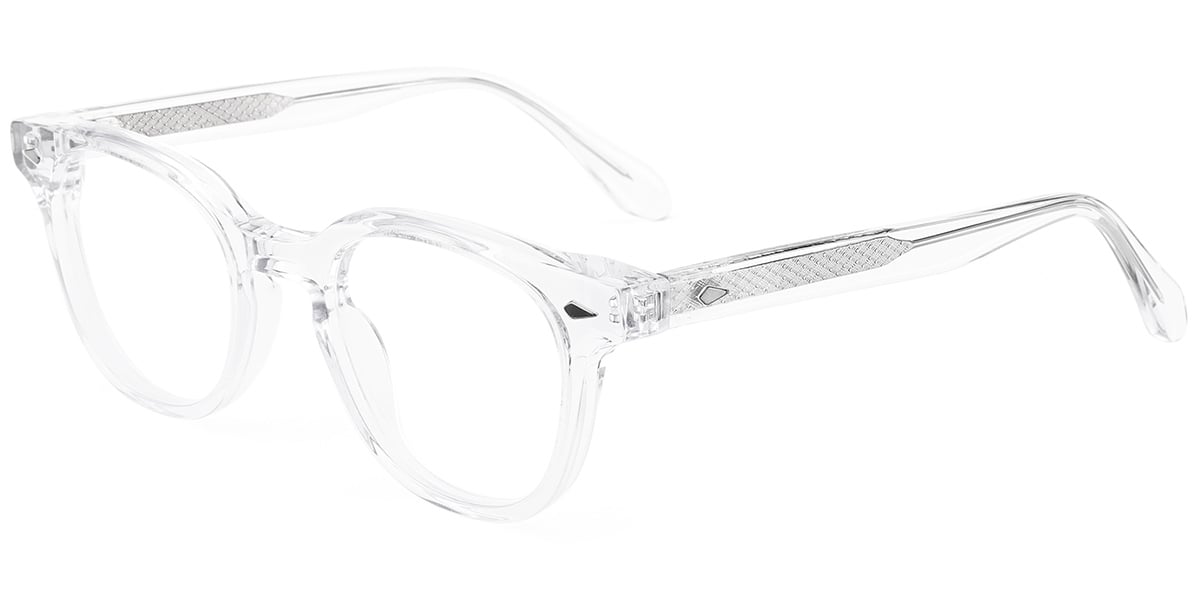 Acetate Square Reading Glasses translucent