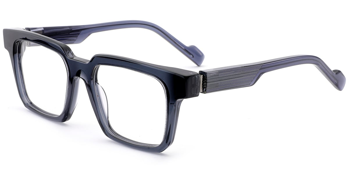 Acetate Square Reading Glasses blue