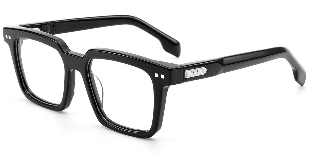 Acetate Square Reading Glasses black