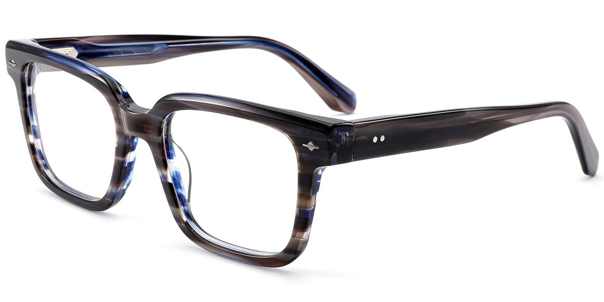 Acetate Square Reading Glasses pattern-brown