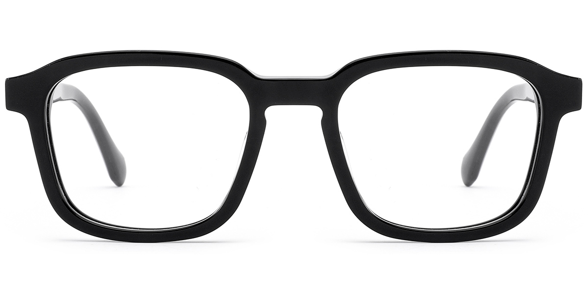 Acetate Square Reading Glasses black