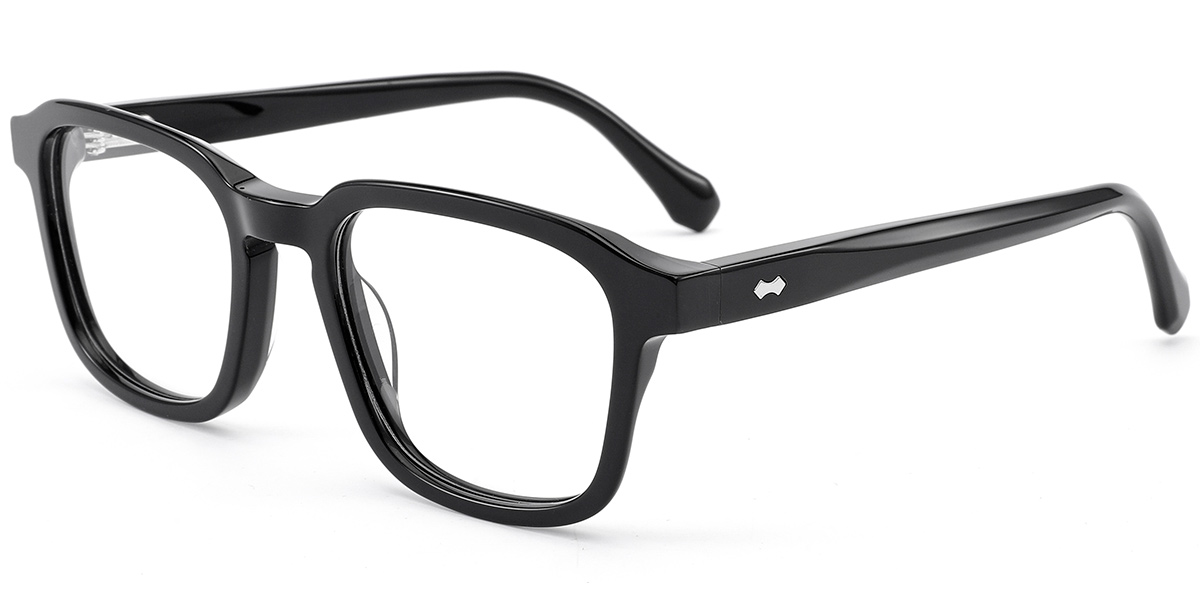 Acetate Square Reading Glasses black