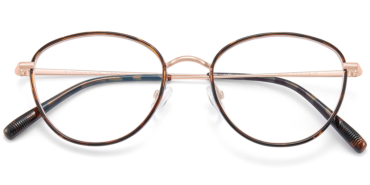 Titanium Round Reading Glasses RF9989