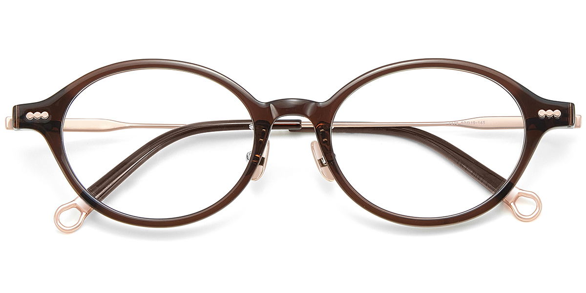 Acetate & Titanium Oval Reading Glasses RF9996