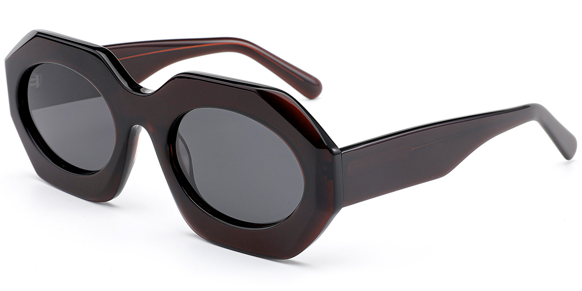 Acetate Oval Sunglasses SG10531