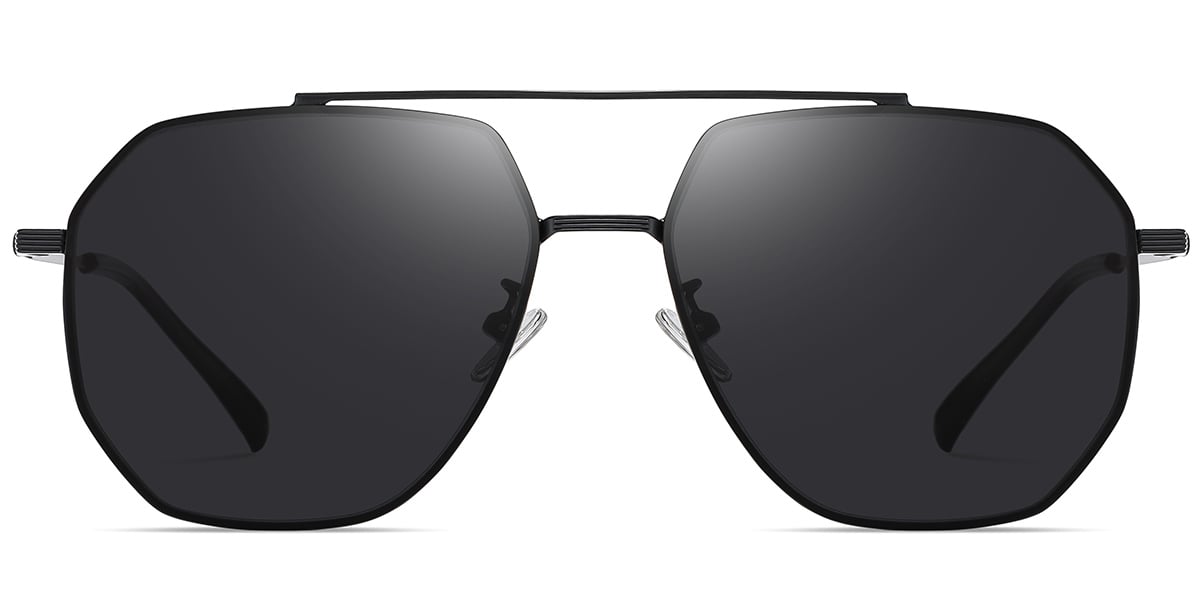 Aviator Geometric Sunglasses 