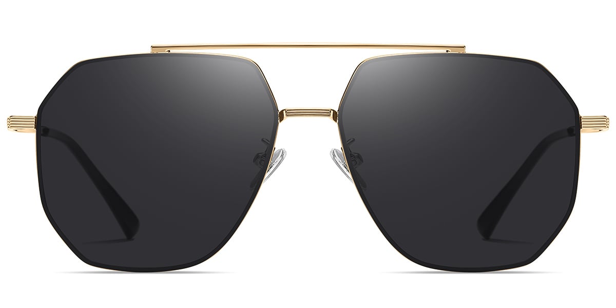 Aviator Geometric Sunglasses 