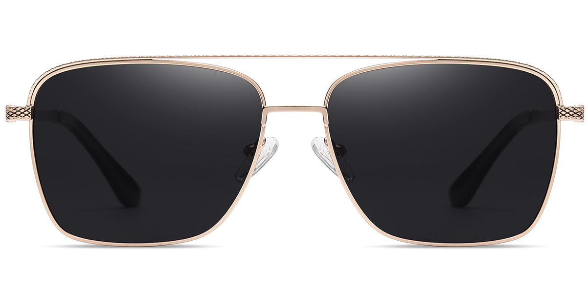 Men's Square Aviator Sunglasses 