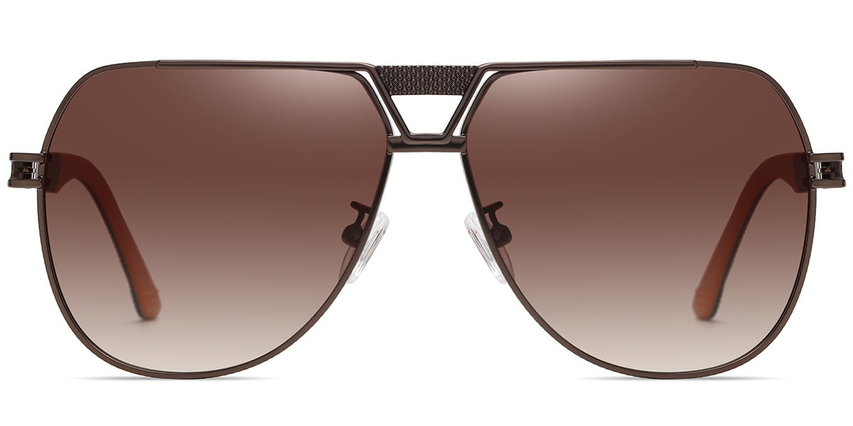 Men's Aviator Geometric Sunglasses 