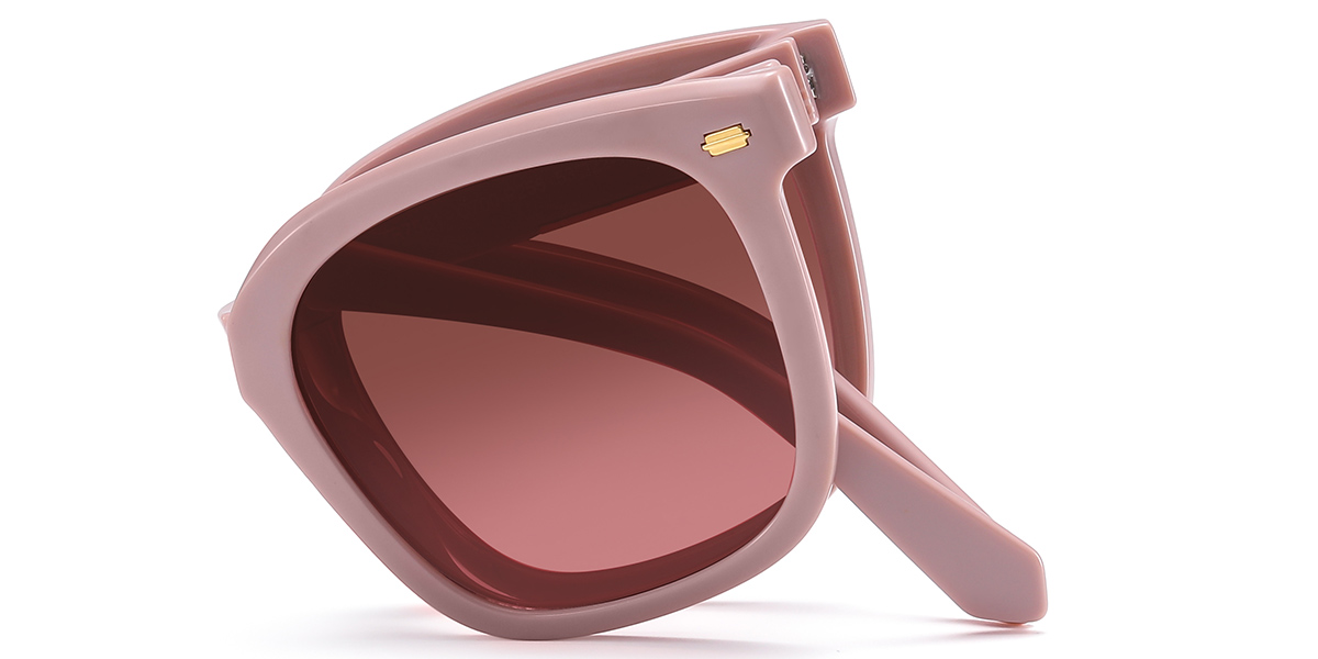 Square Sunglasses pink+mirrored_pink_polarized