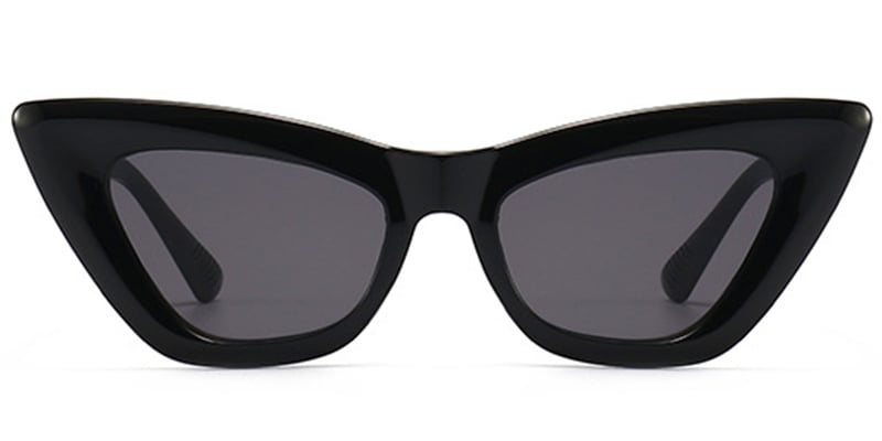 Cat Eye Sunglasses bright_black+dark_grey