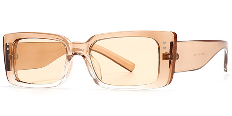 Rectangle Sunglasses translucent-brown+light_amber