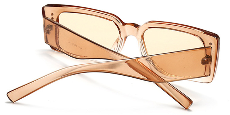 Rectangle Sunglasses translucent-brown+light_amber