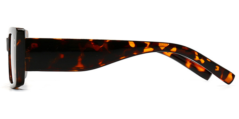 Rectangle Sunglasses tortoiseshell+gradient_amber