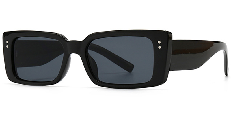 Rectangle Sunglasses black+dark_grey