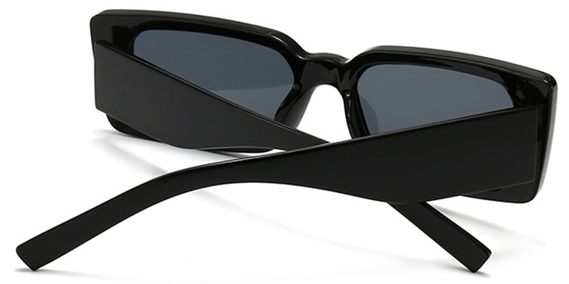 Rectangle Sunglasses black+dark_grey