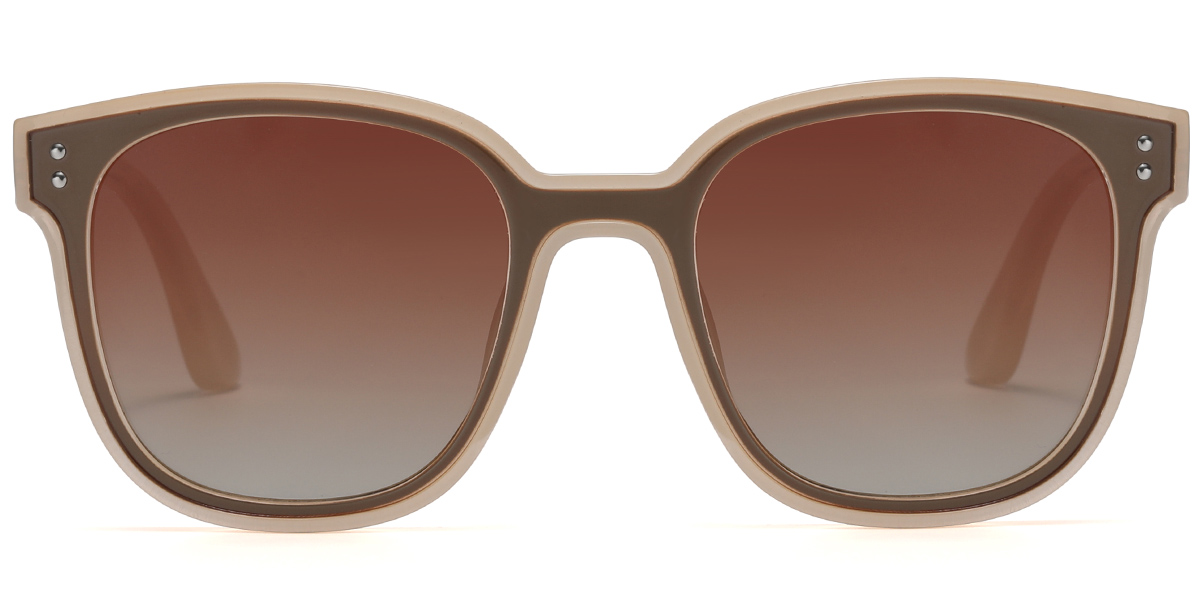 Square Sunglasses brown+gradient_amber