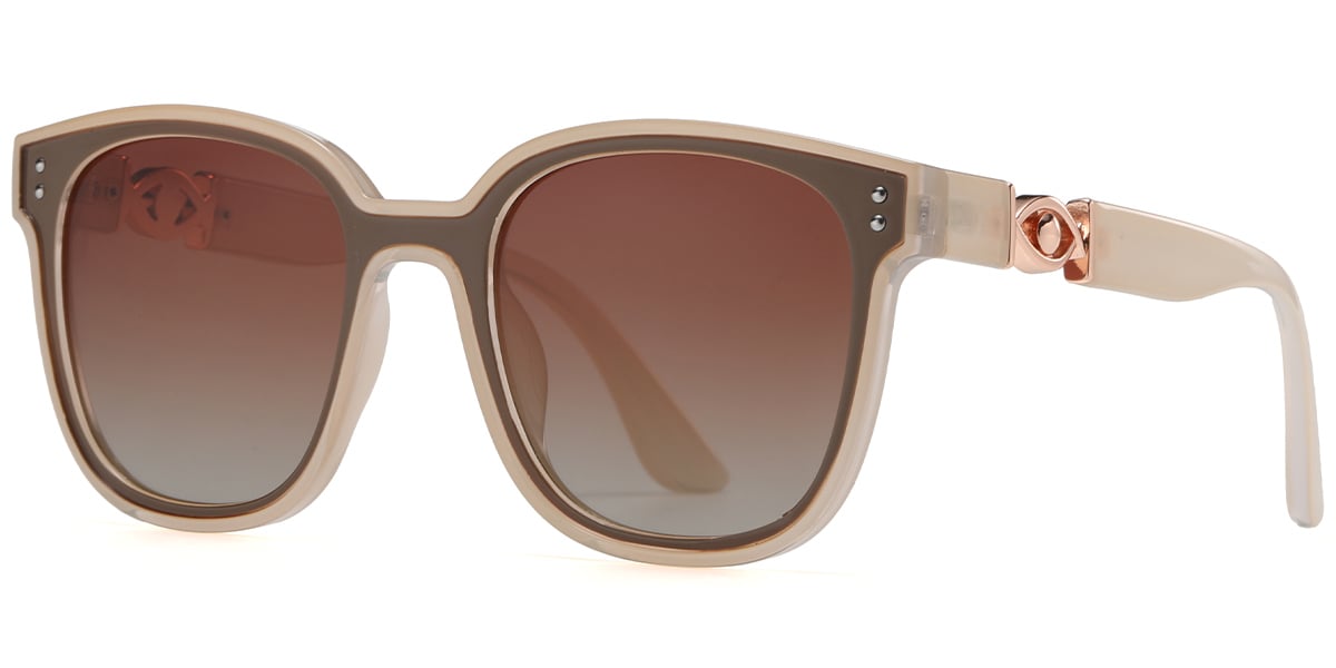 Square Sunglasses brown+gradient_amber