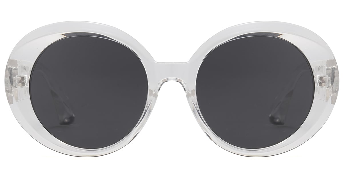 Oval Sunglasses translucent+dark_grey_polarized