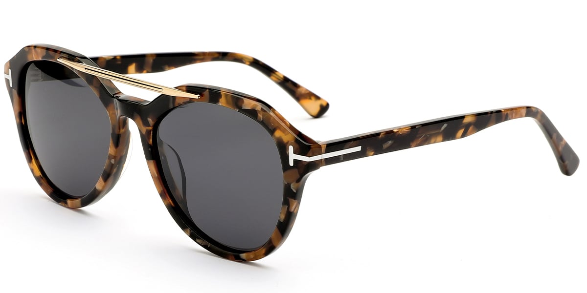 Acetate Aviator Sunglasses 