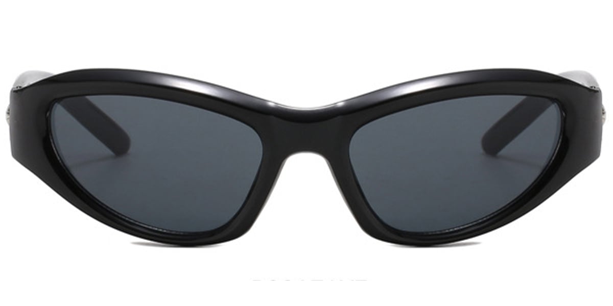 Rectangle Sunglasses bright_black+dark_grey