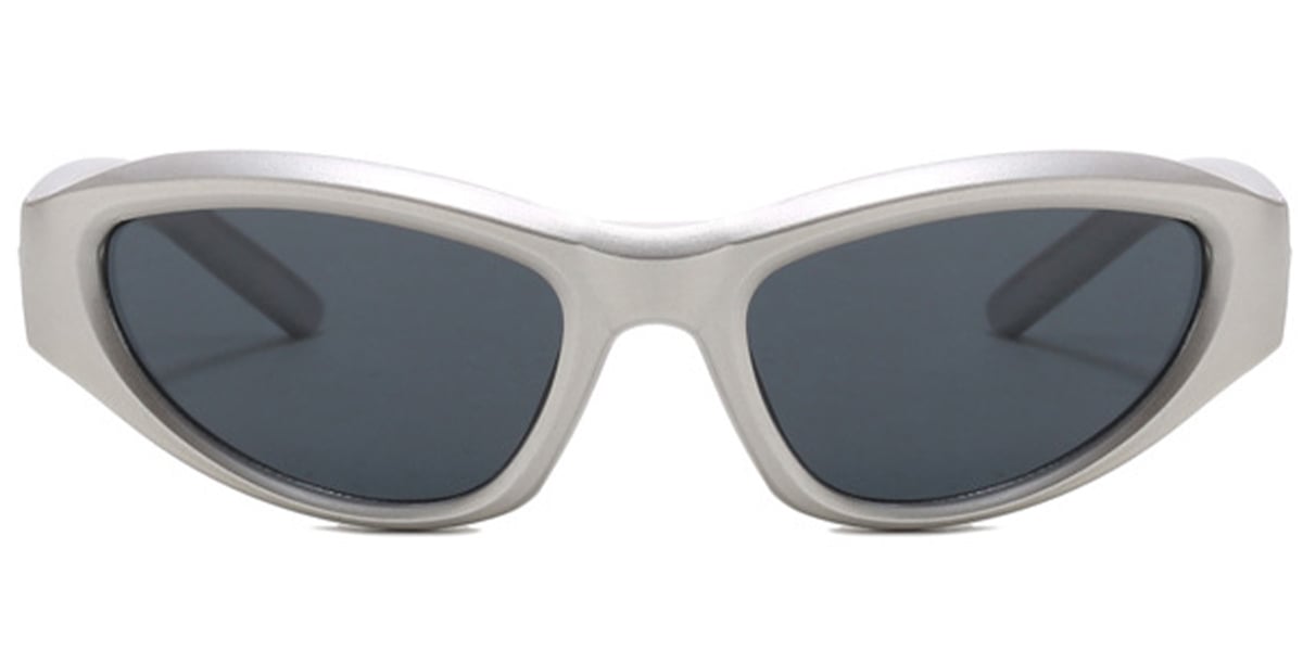 Rectangle Sunglasses silver+dark_grey