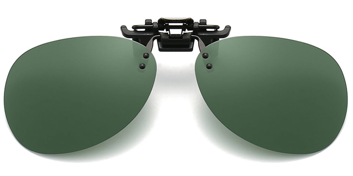 Geometric Sunglasses black+dark_green_polarized