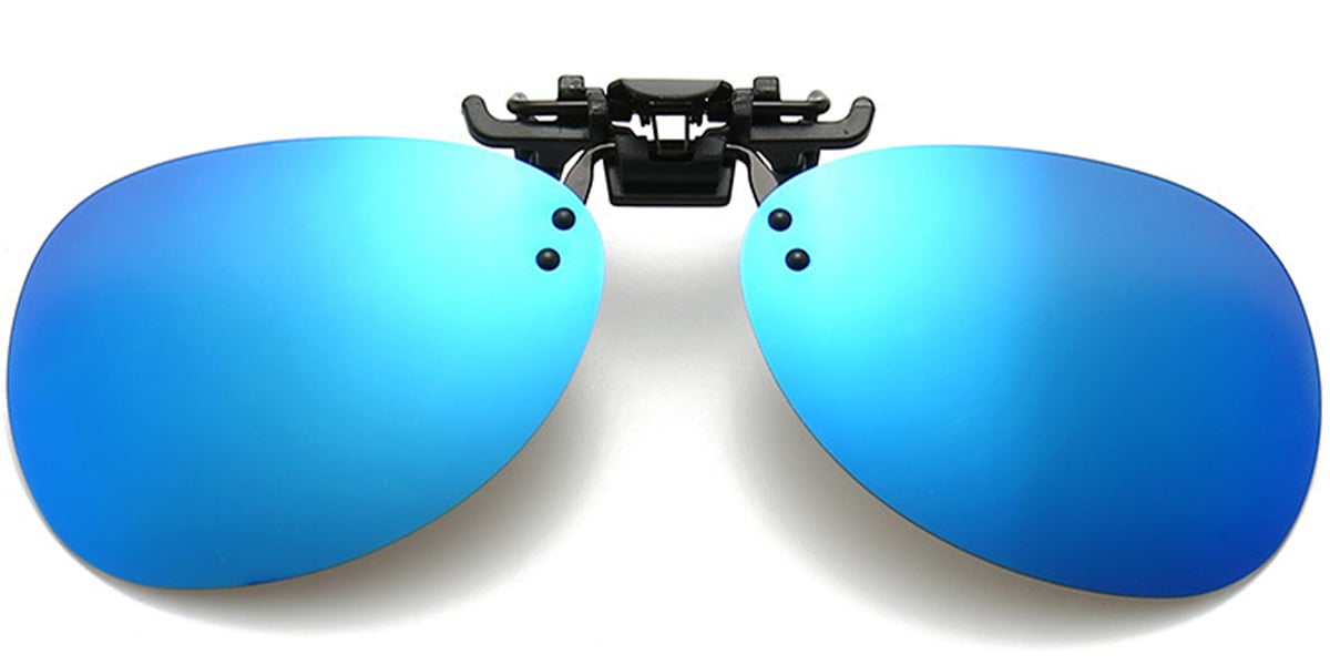 Geometric Sunglasses black+mirrored_ice_blue_polarized