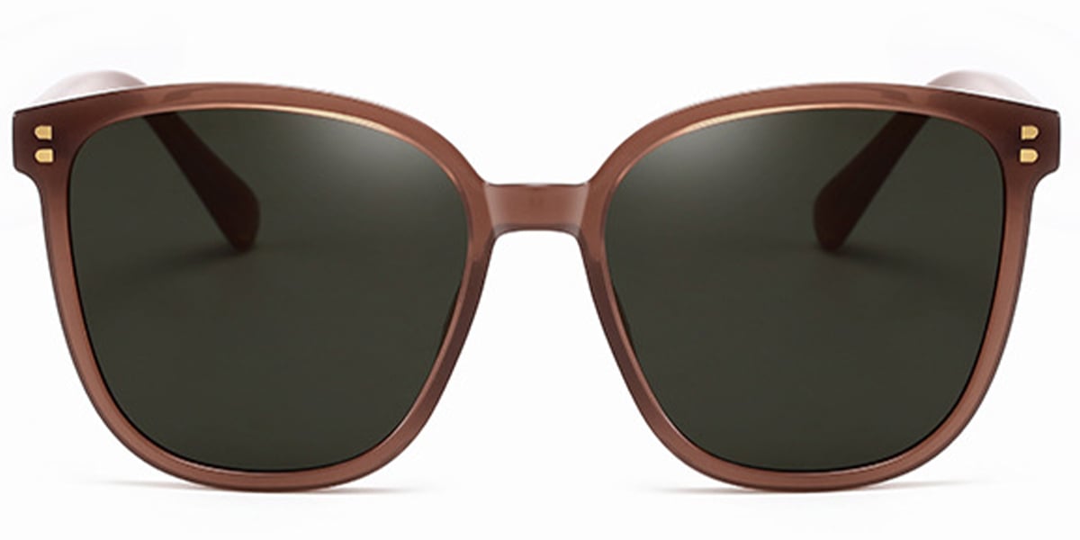 Square Sunglasses translucent-brown+dark_grey