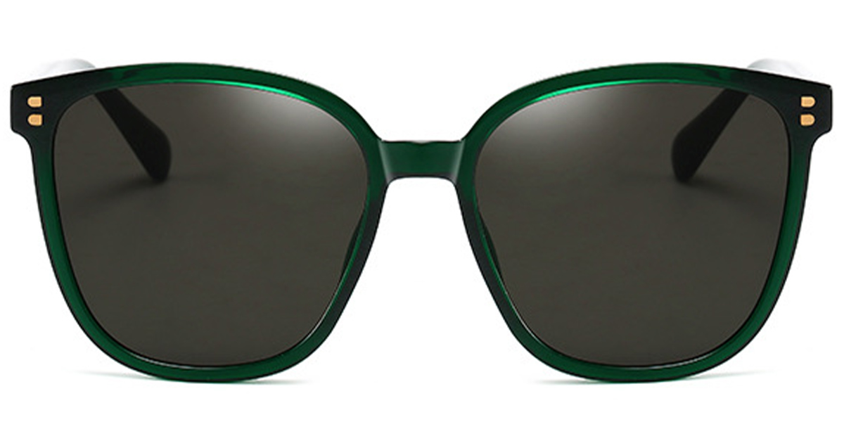 Square Sunglasses translucent-green+dark_grey