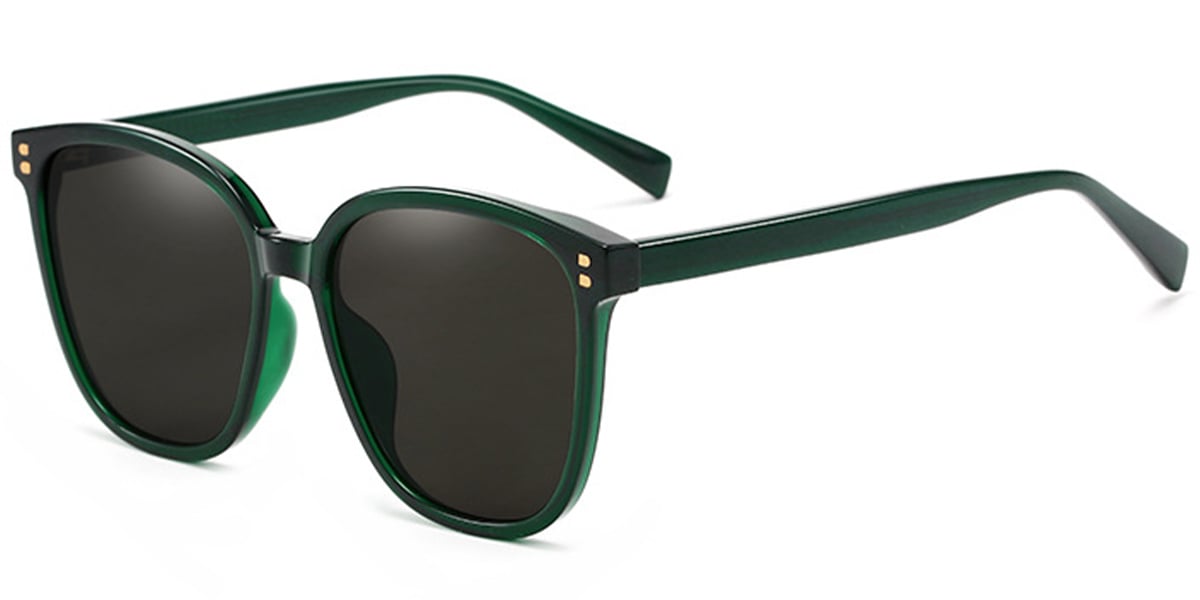Square Sunglasses translucent-green+dark_grey