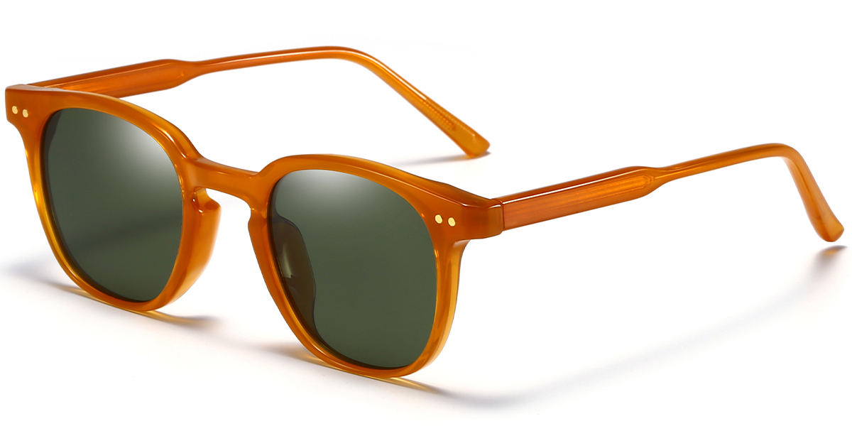 Square Sunglasses translucent-brown+dark_grey_polarized