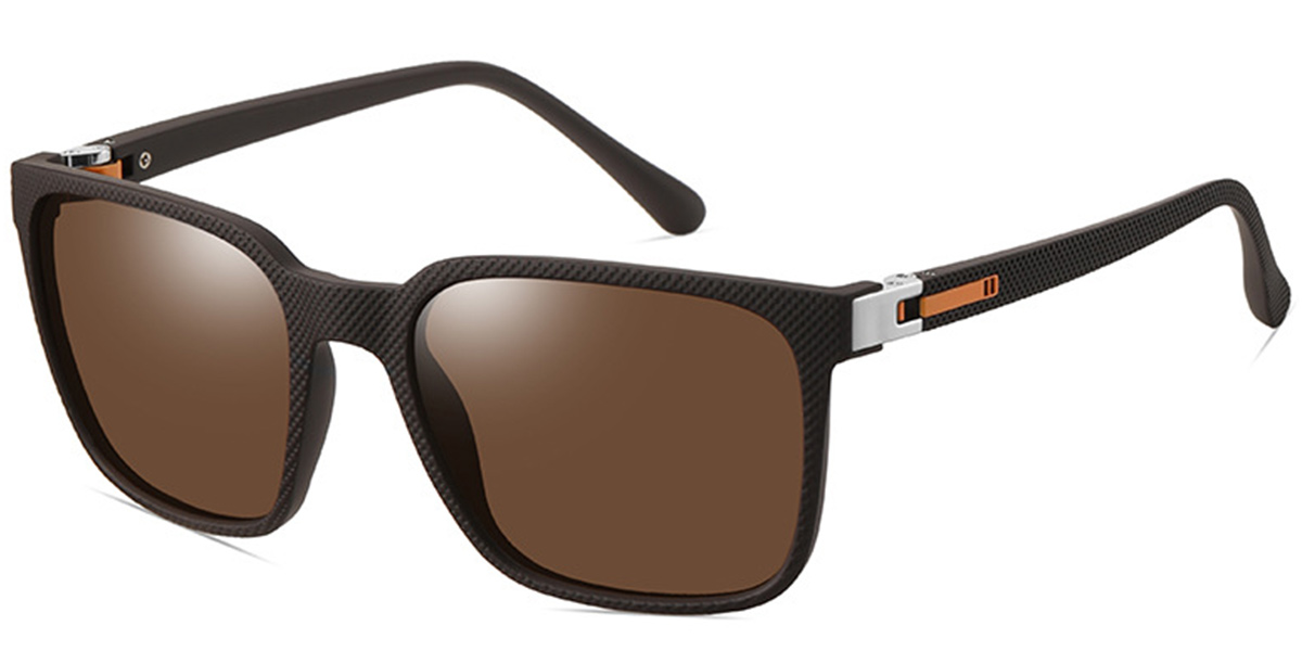Rectangle Sunglasses brown+amber_polarized