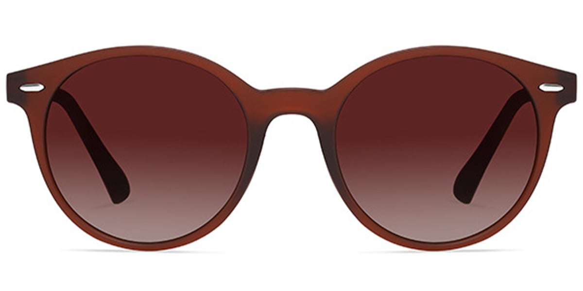 Round Sunglasses black-wine_red+gradient_amber