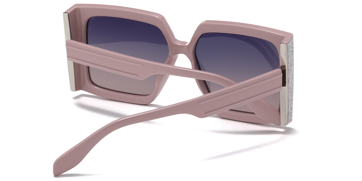 Square Sunglasses pink+blue-amber_polarized