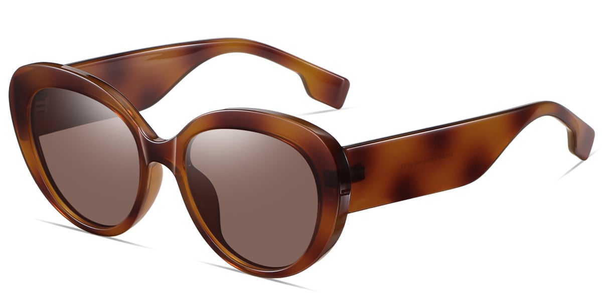 Geometric Sunglasses tortoiseshell+amber_polarized