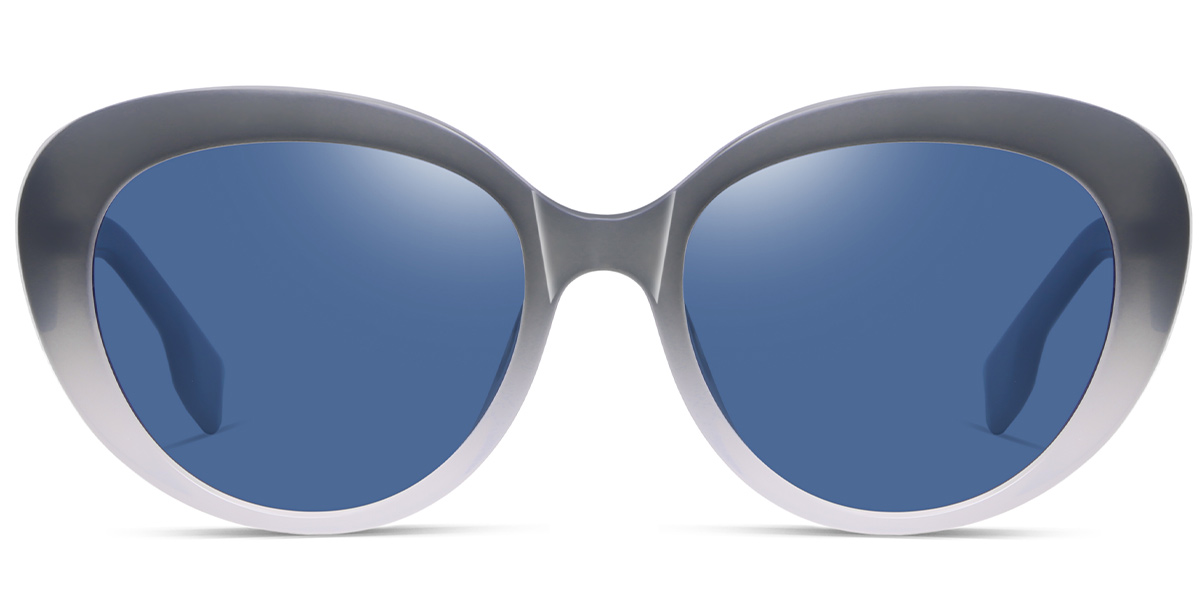 Geometric Sunglasses gradient_grey+blue_polarized