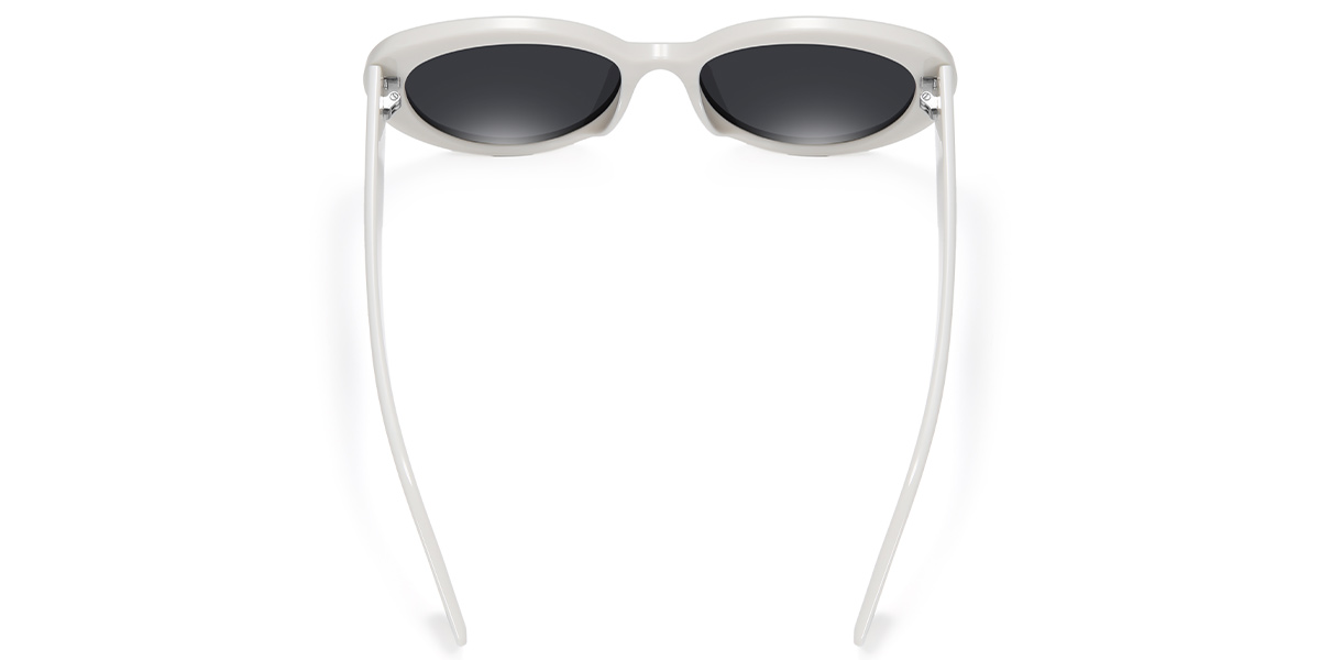 Geometric Sunglasses white+dark_grey_polarized