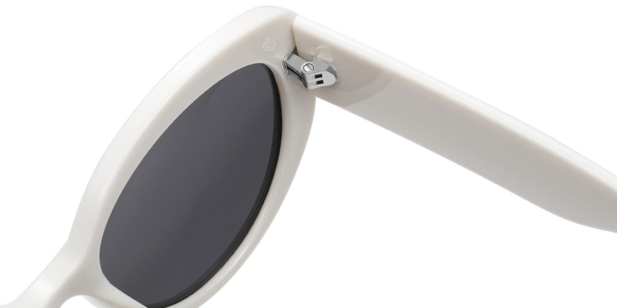 Geometric Sunglasses white+dark_grey_polarized