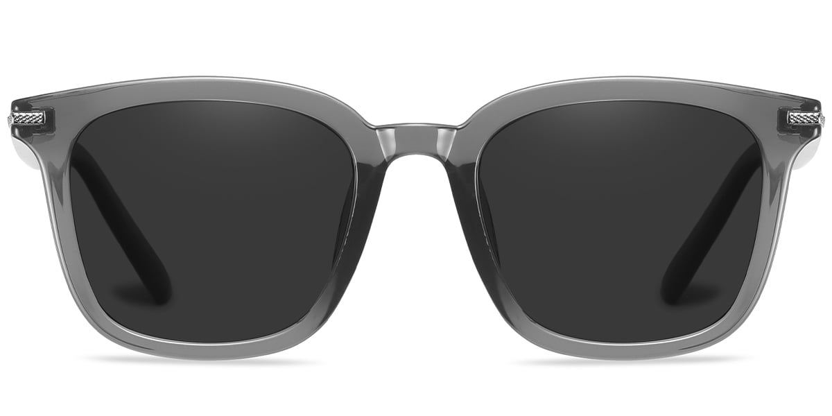 Square Sunglasses translucent-grey+dark_grey_polarized