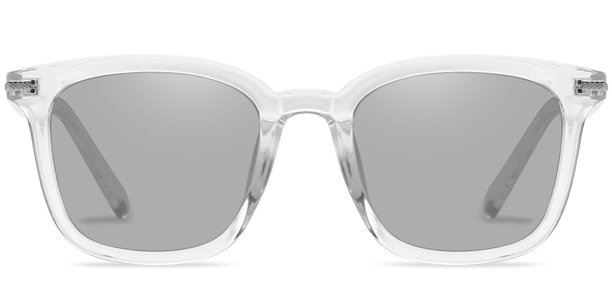 Square Sunglasses translucent-light_grey+light_grey_polarized