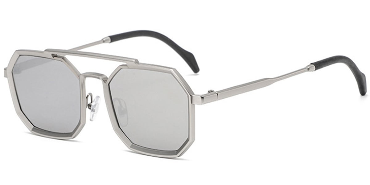 Aviator Sunglasses silver+mirrored_silver