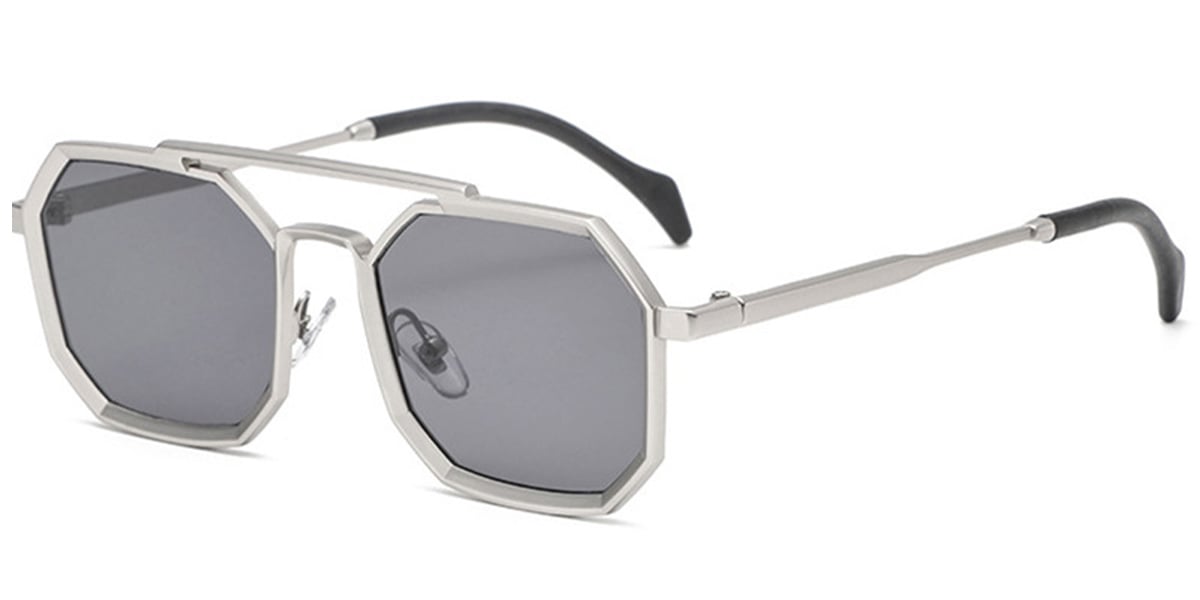 Aviator Sunglasses silver+dark_grey