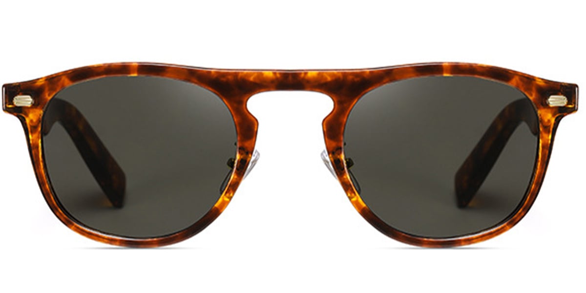 Square Sunglasses tortoiseshell+dark_grey