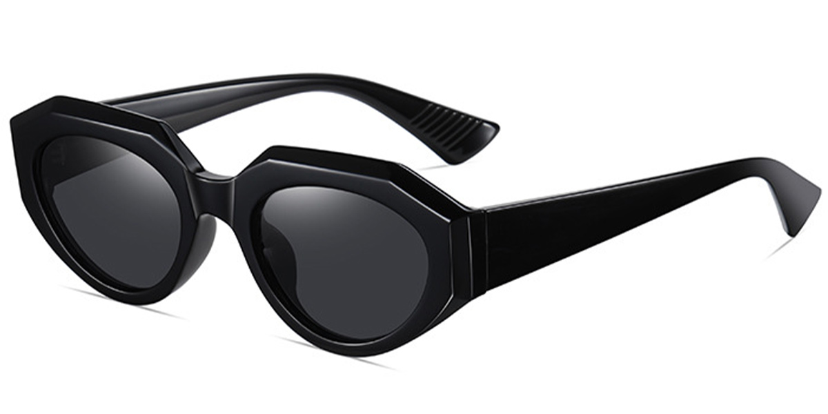 Geometric Sunglasses black+dark_grey_polarized