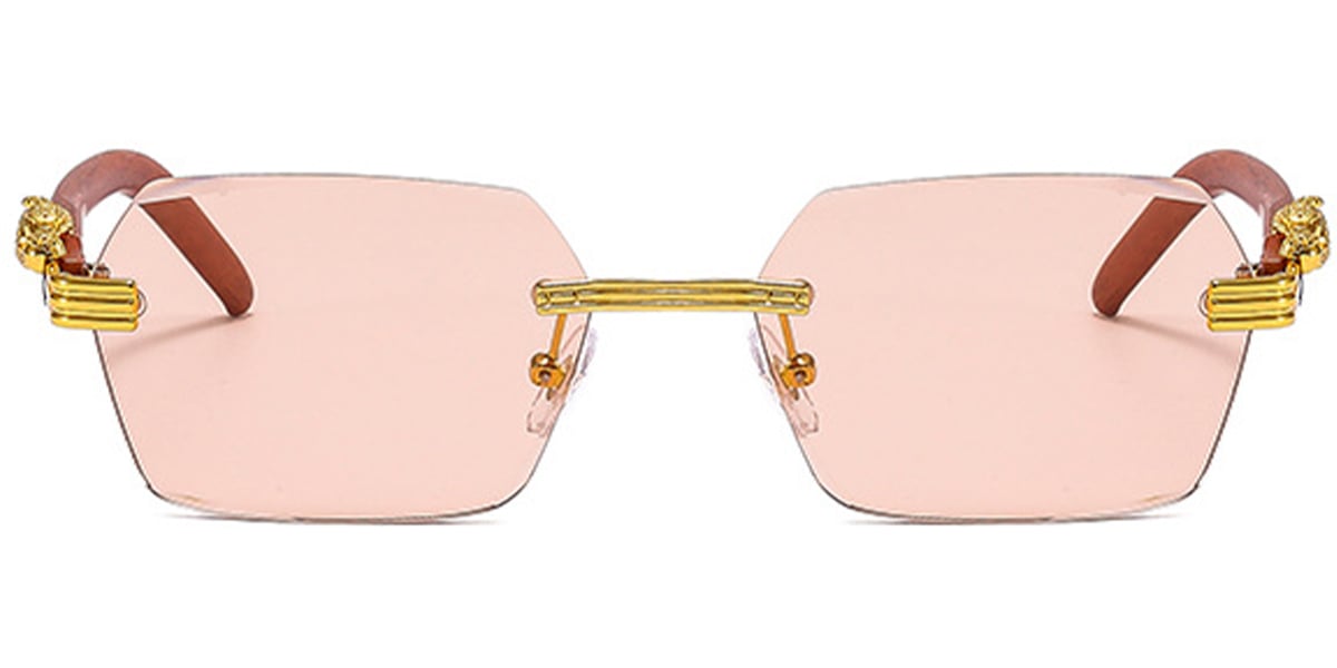 Geometric Sunglasses gold+light_amber