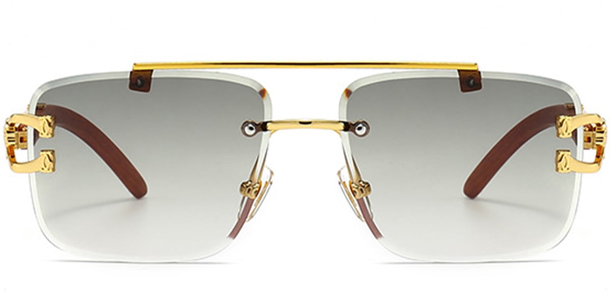 Aviator Sunglasses gold+light_grey