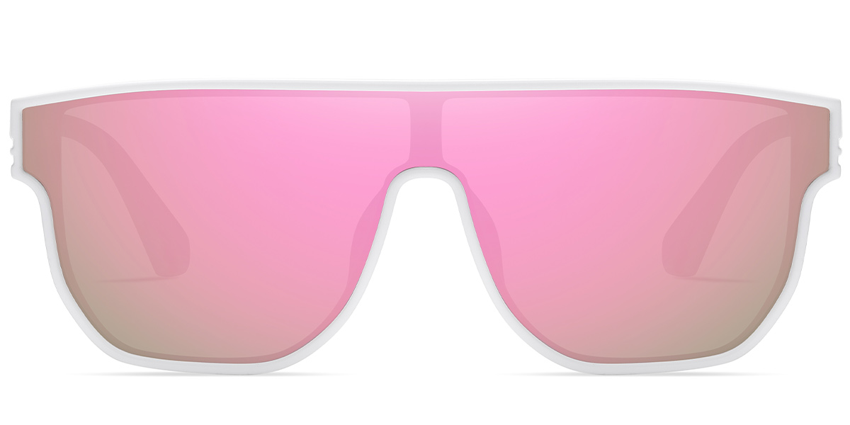 Geometric Sunglasses translucent+mirrored_pink_polarized