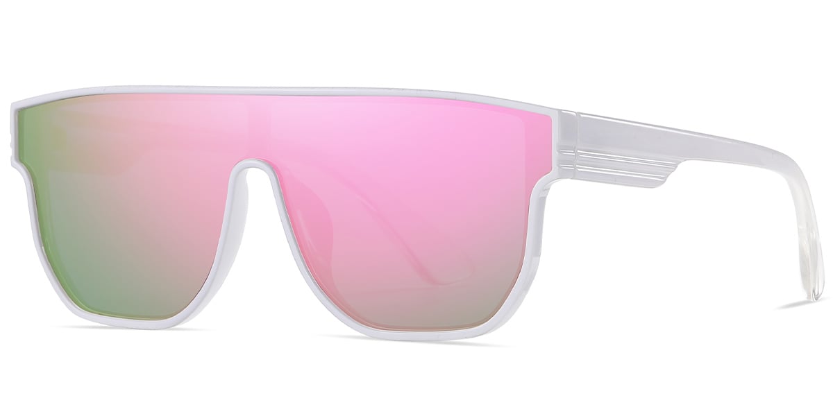 Geometric Sunglasses translucent+mirrored_pink_polarized