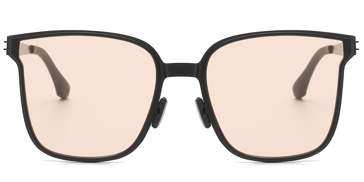 Geometric Sunglasses black+pink
